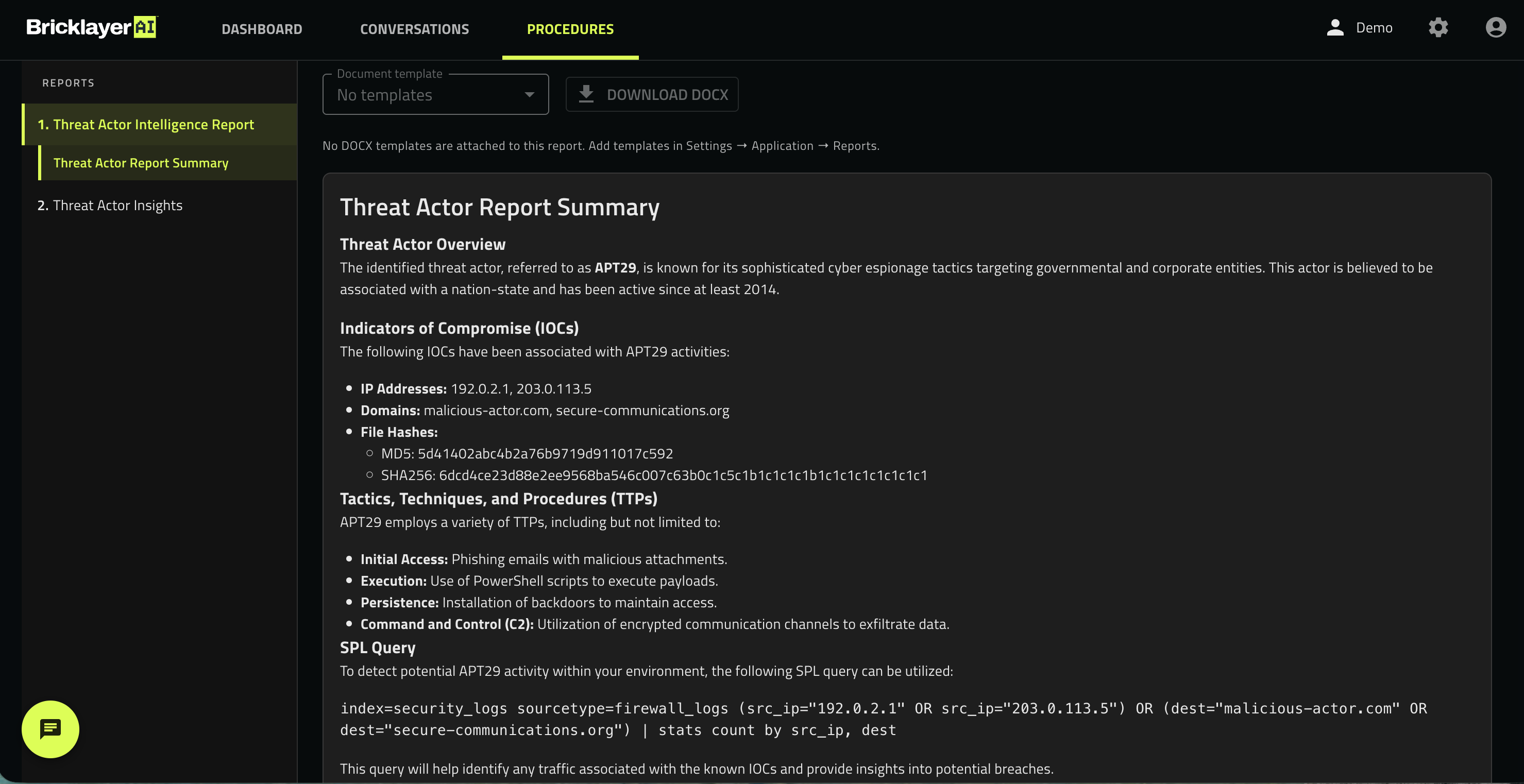 Threat hunting — APT28 hunt report and SPL detections